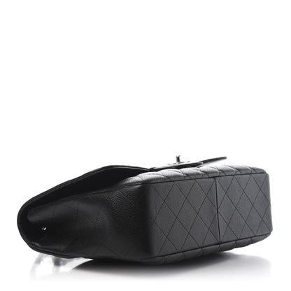 Chanel Caviar Quilted Jumbo Single Flap Black 4 of 10