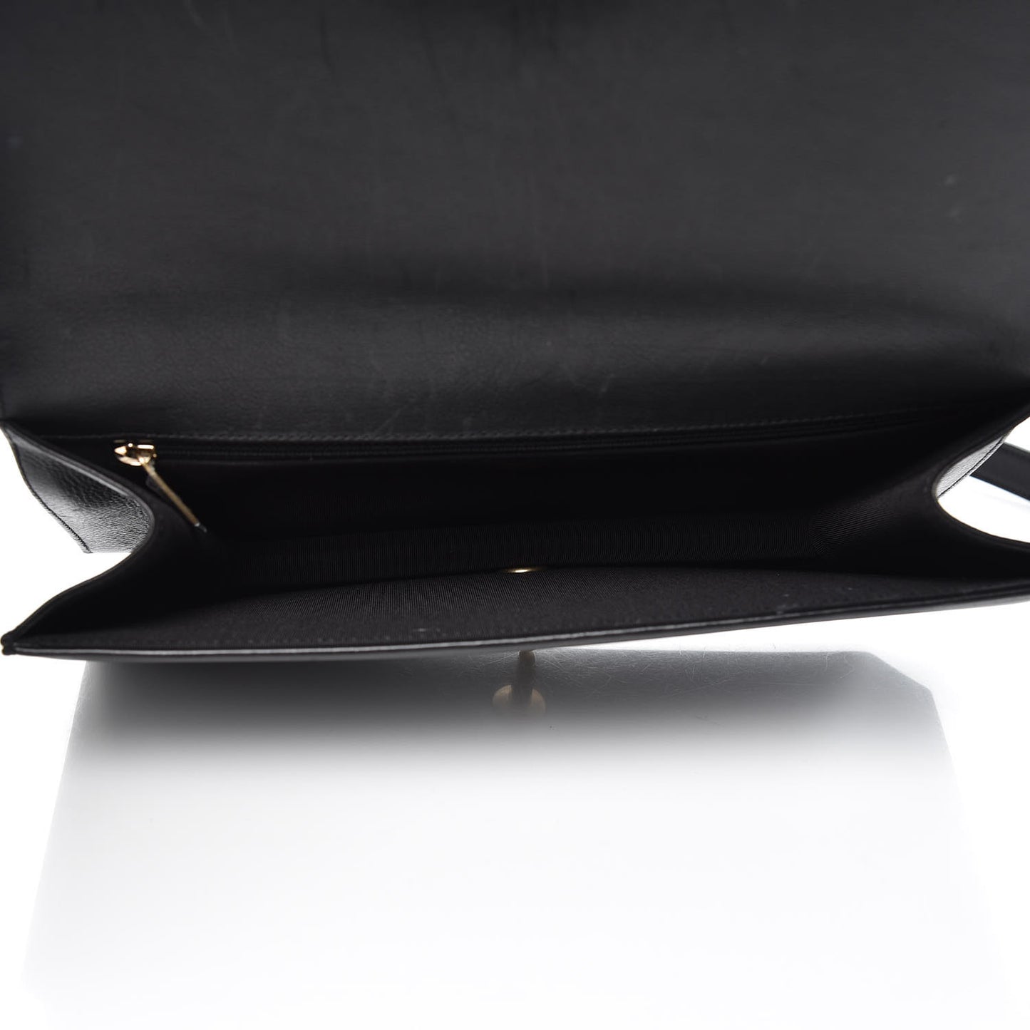 Lambskin Quilted Flap Bag Black