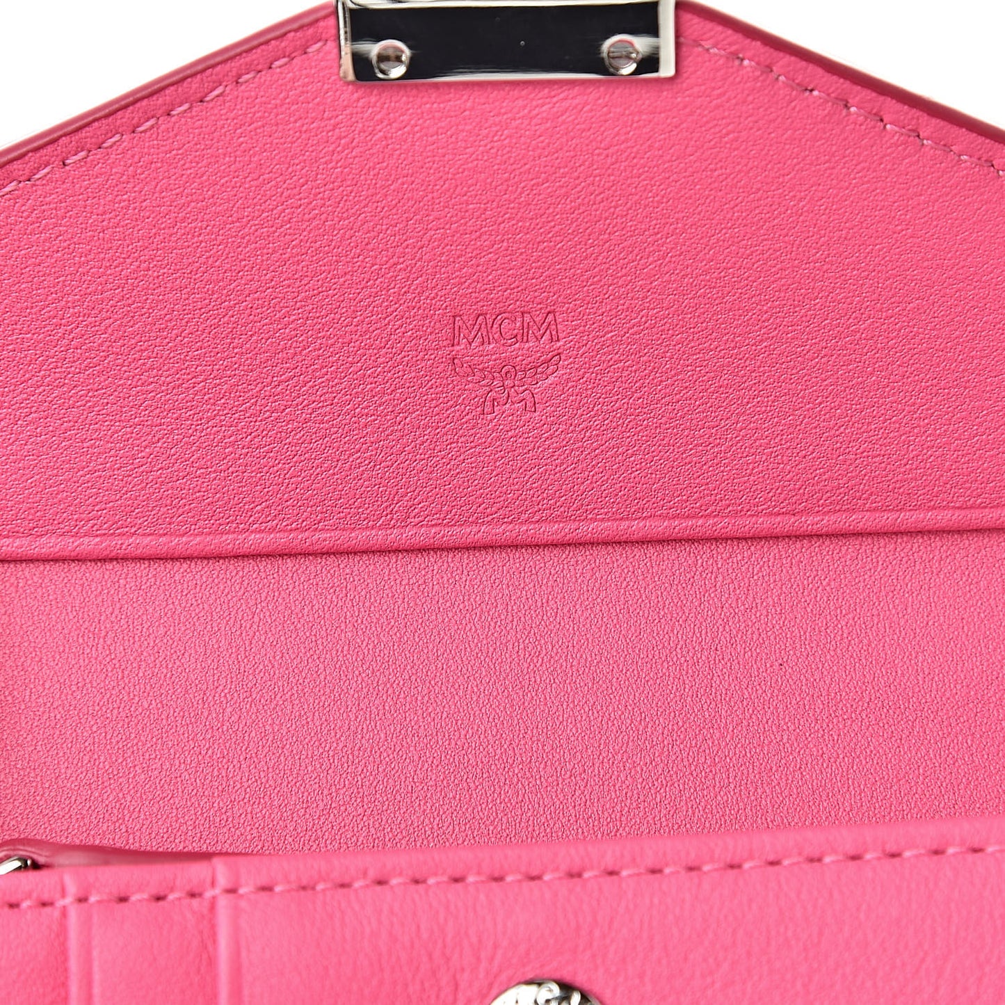Calfskin Ottomar Monogram Tri-Fold Wallet Sugar Pink