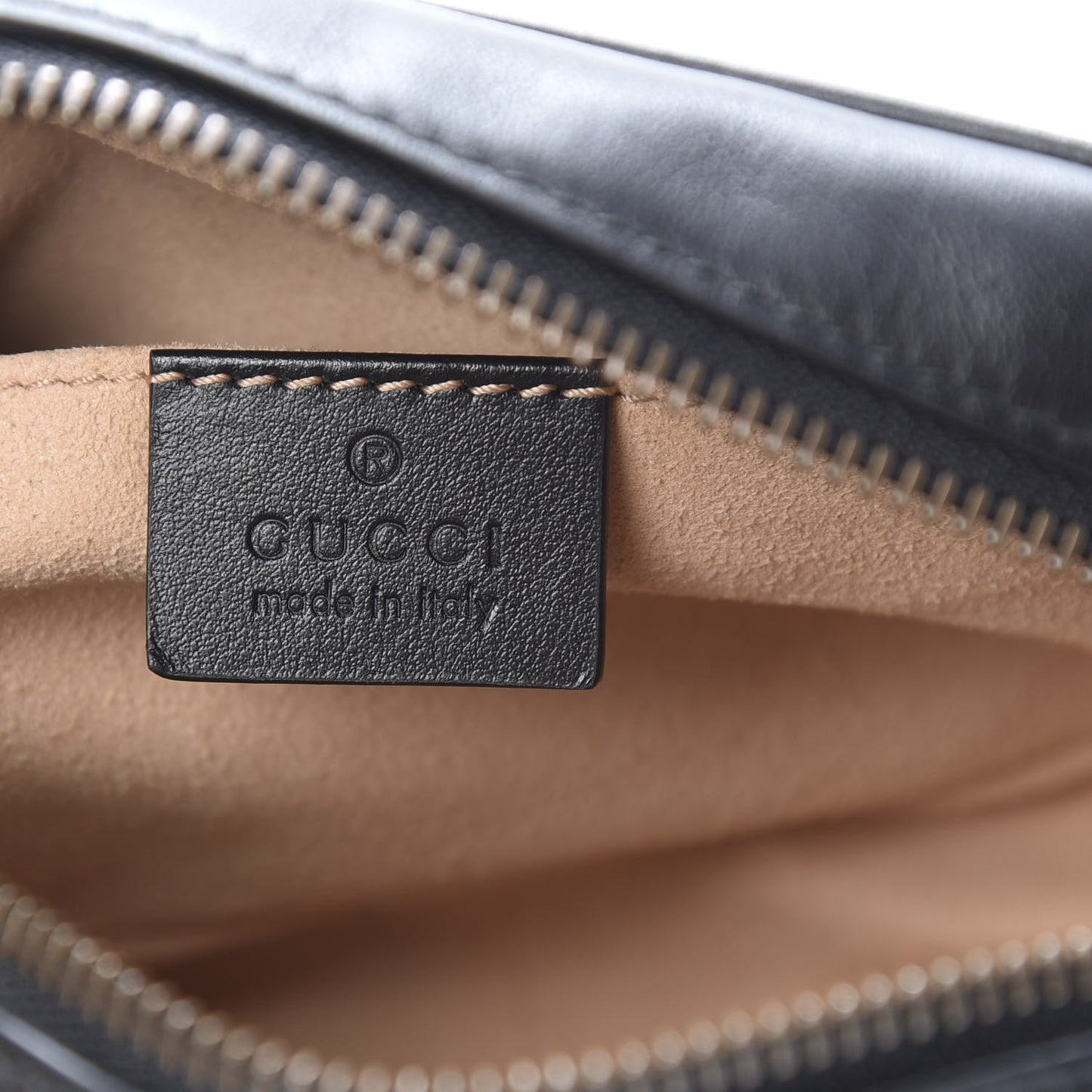 Calfskin Matelasse Mini GG Marmont Chain Shoulder Bag Black