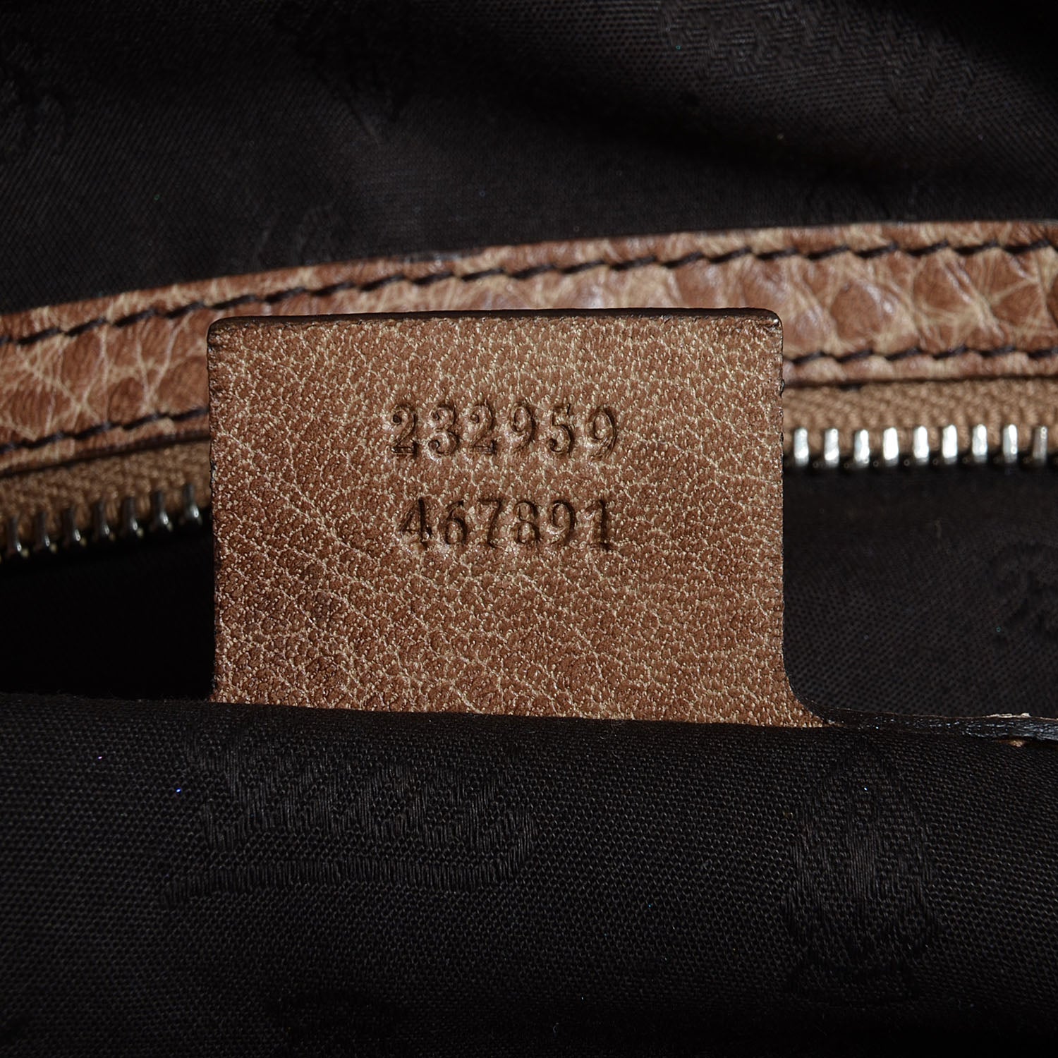 Gucci Leather Medium Bamboo Bar Tote Brown 7 of 7