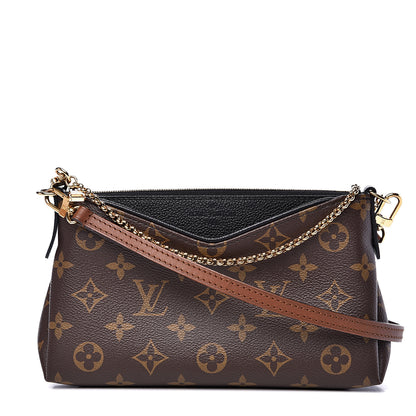 Louis Vuitton Monogram Pallas Clutch Black 1 of 10