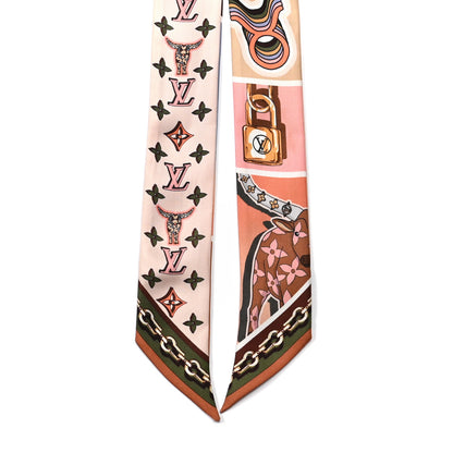 Louis Vuitton Silk Astro Taurus BB Bandeau Beige 2 of 4