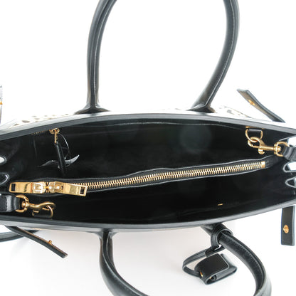 Saint Laurent Calf Hair Leopard Print Small Sac De Jour Black 5 of 7