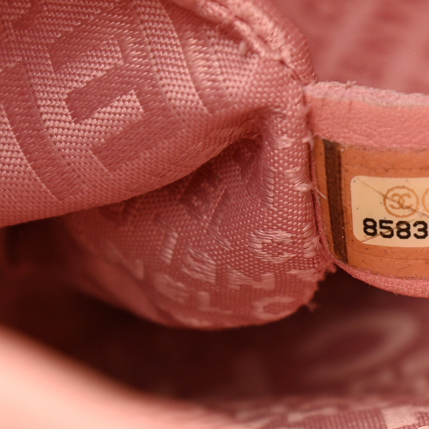 Caviar Square Stitched Tote Pink