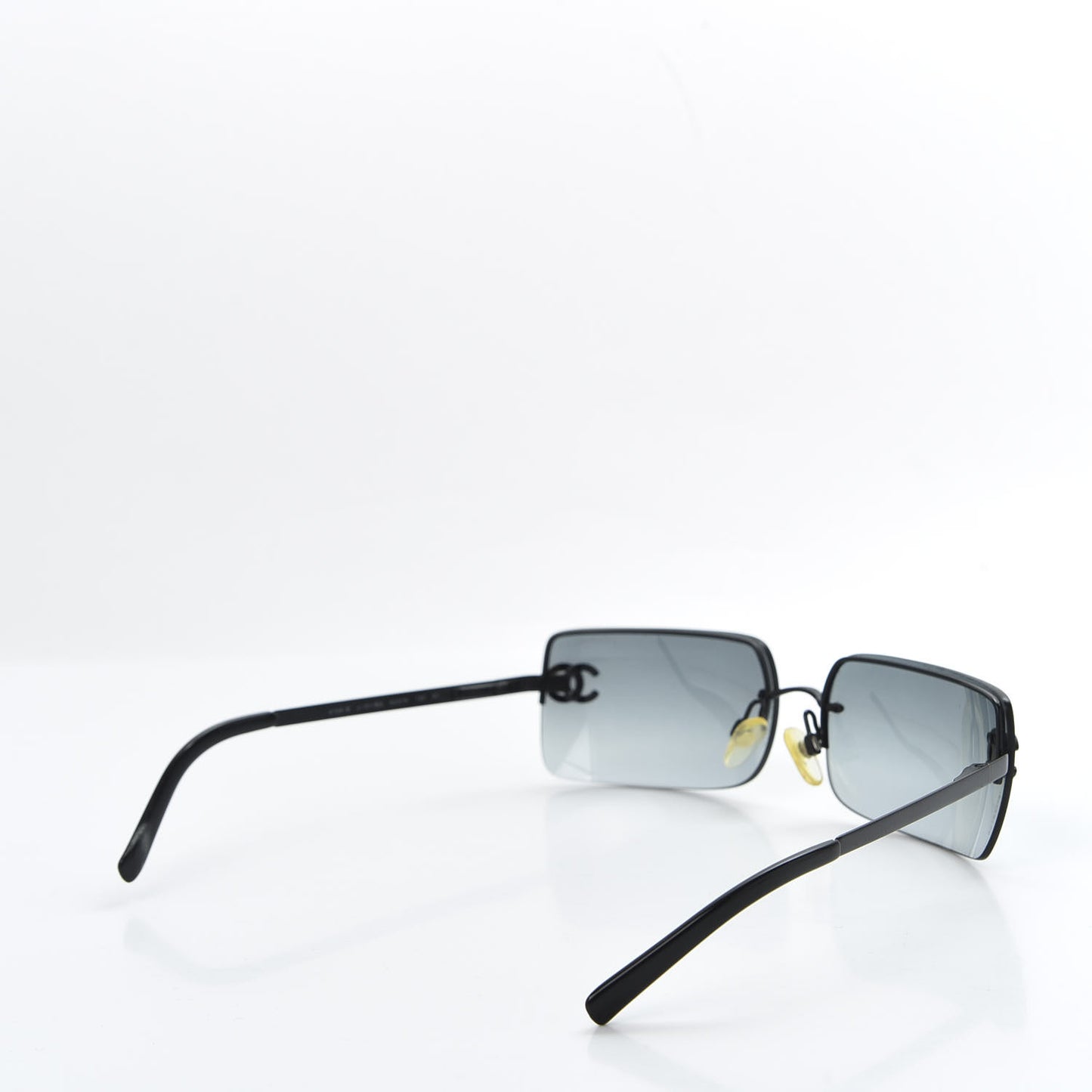 Crystal CC Logo Sunglasses 4104-B Black