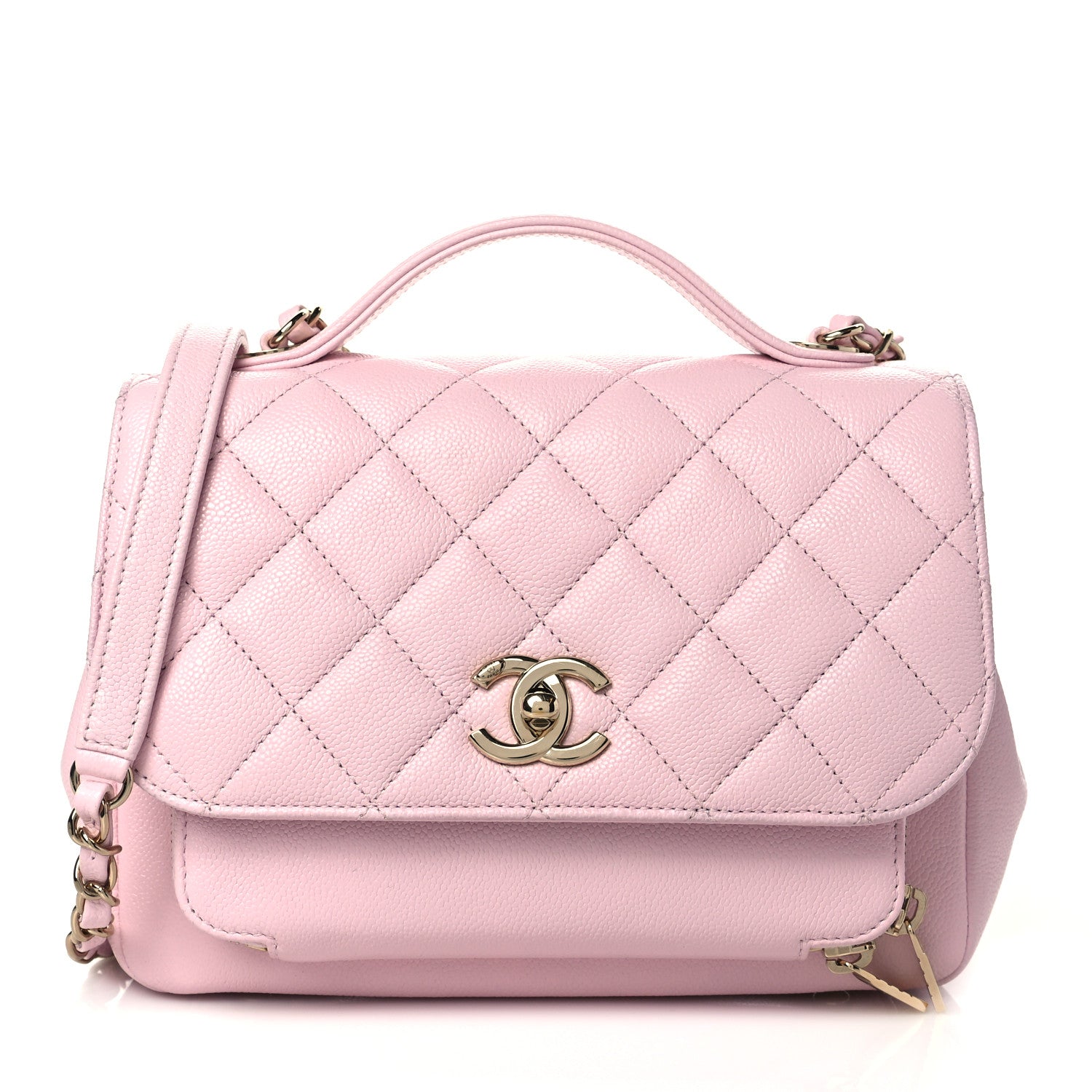 Chanel Caviar Quilted Medium Business Affinity Flap Light Pink 1 of 10