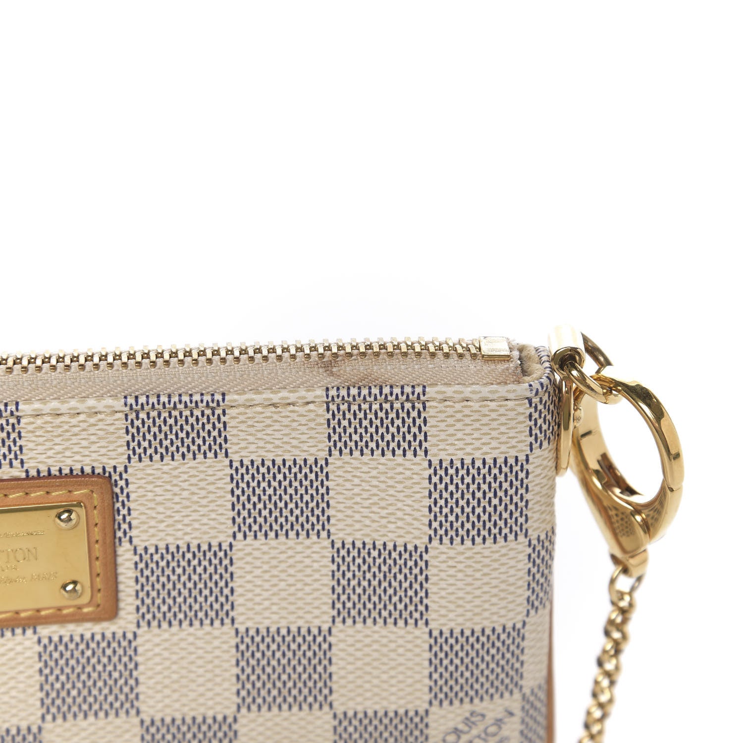 Louis Vuitton Damier Azur Pochette Milla MM 6 of 9