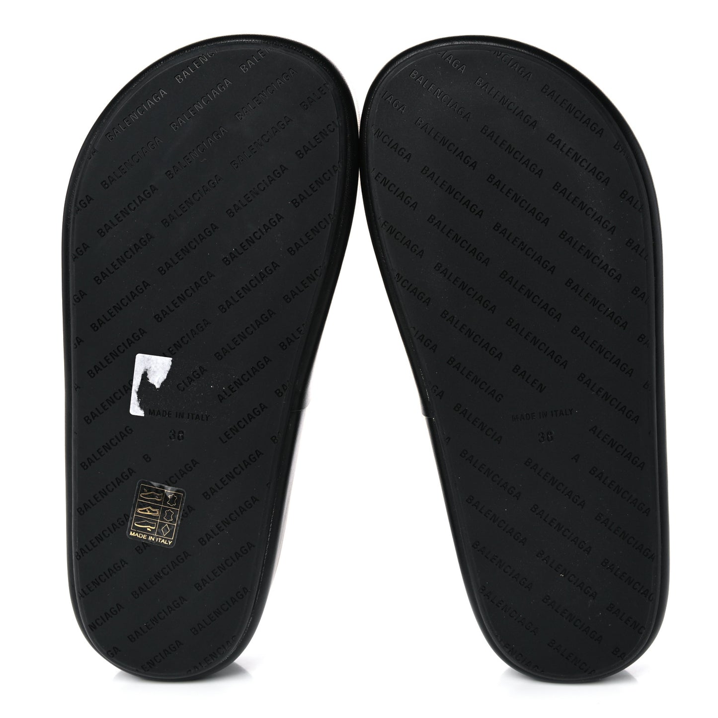 Smooth Nappa Logo Rise Platform Sandals 38 Black White
