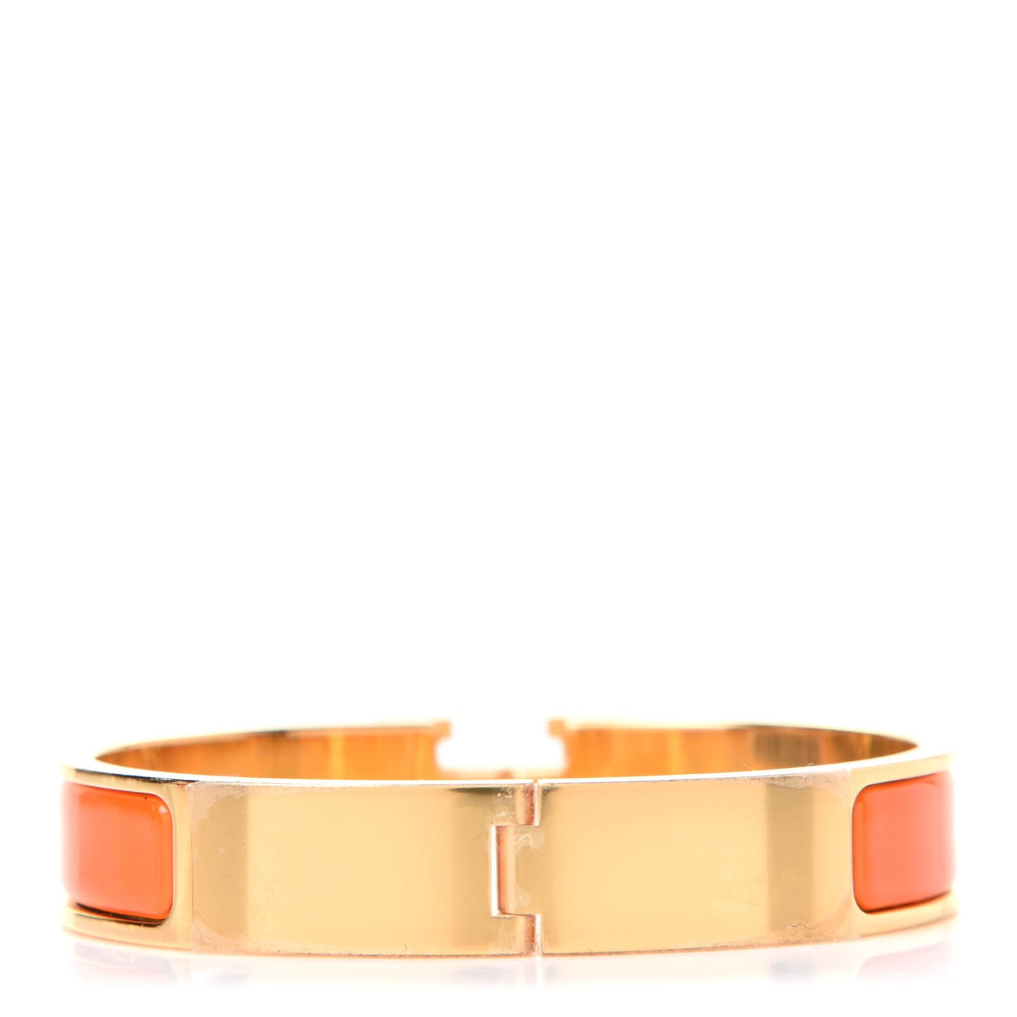 Enamel Narrow Clic Clac H Bracelet GM Orange