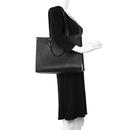 Louis Vuitton Empreinte Monogram Giant Onthego MM Black 2 of 10