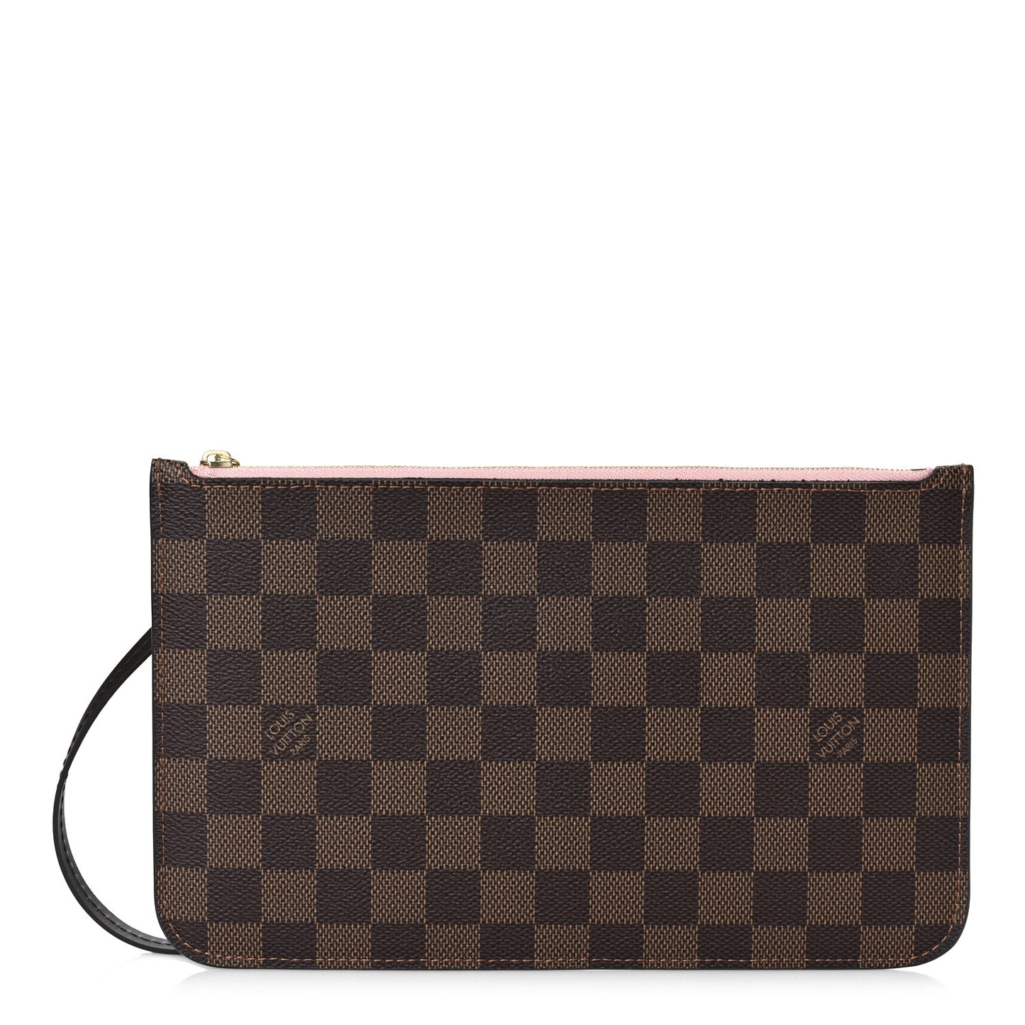 Damier Ebene Neverfull MM GM Pochette Rose Ballerine