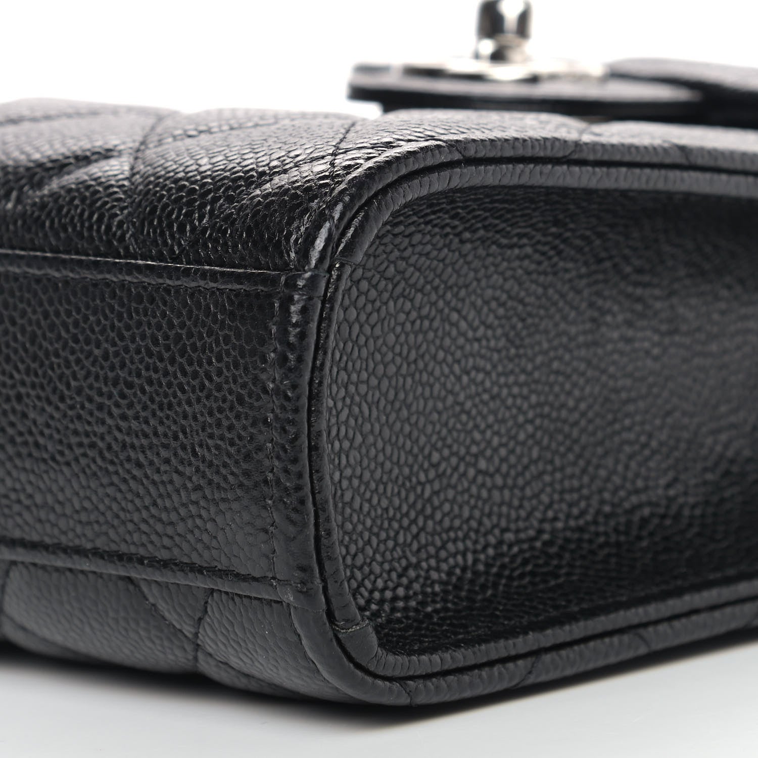 Chanel Caviar Quilted Classic Phone Holder Black 10 of 10