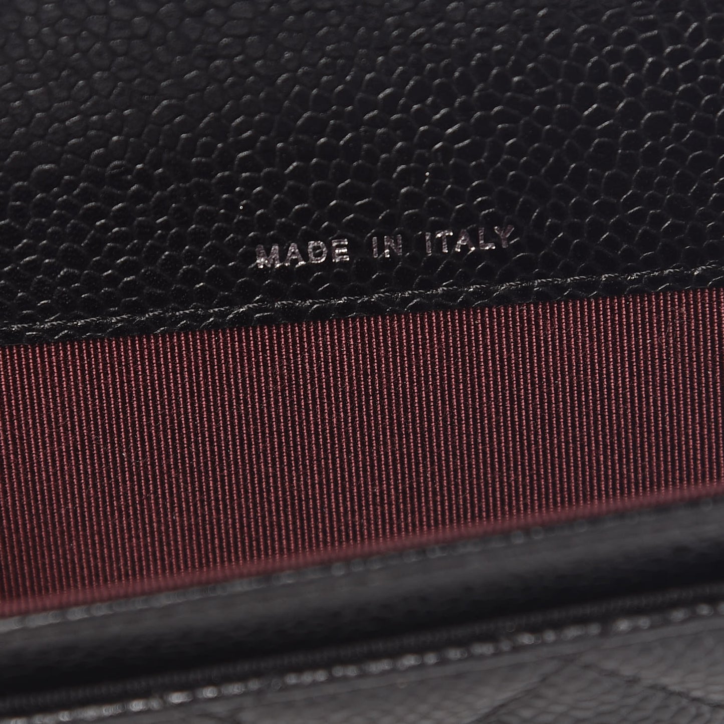 Caviar Quilted Flap Card Holder Black