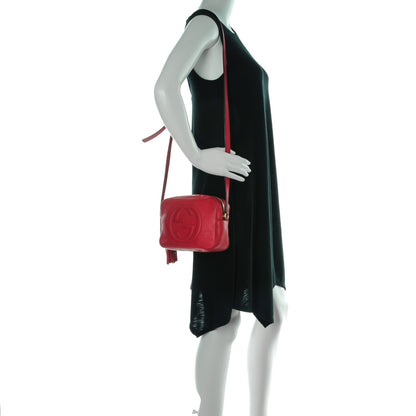 Gucci Pebbled Calfskin Small Soho Disco Bag Tabasco Red 2 of 8