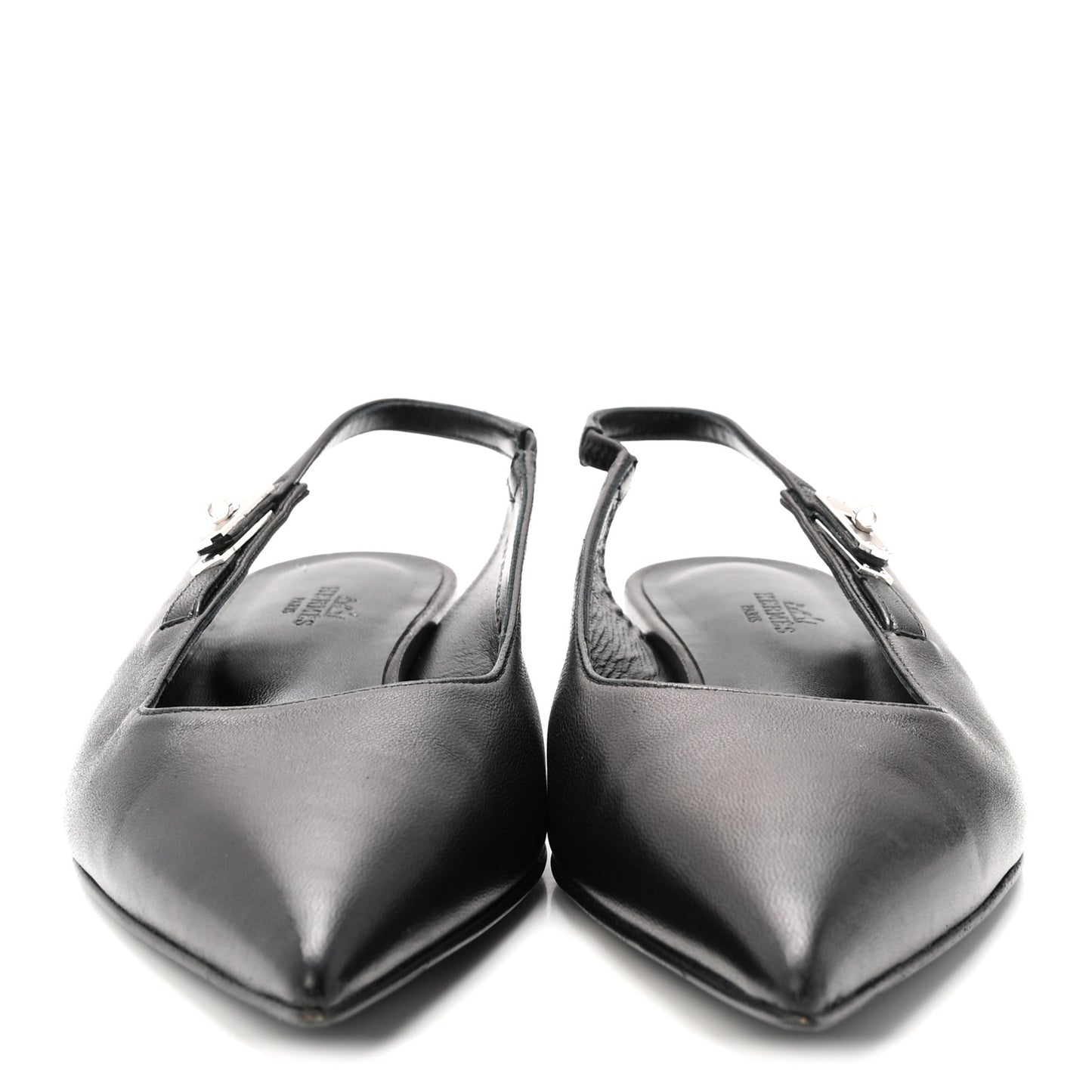 Nappa Lovely Slingback Flats 37.5 Black