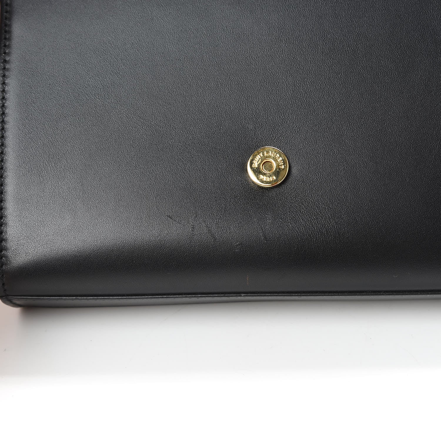 Saint Laurent Smooth Calfskin Small Classic Monogram Kate Tassel Satchel Black 11 of 12