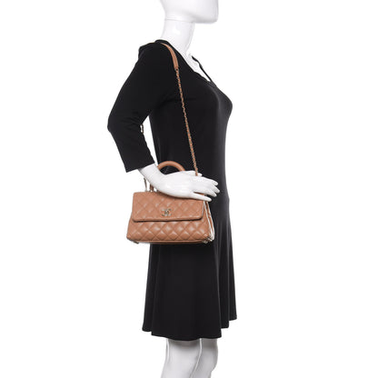 Chanel Caviar Quilted Mini Coco Handle Flap Brown 2 of 11