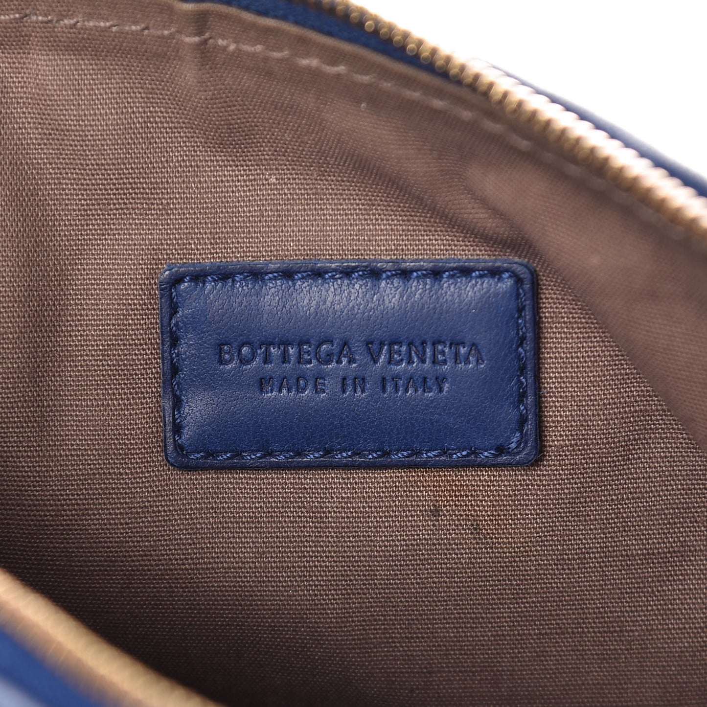 Nappa Intrecciato Cosmetic Case Cobalt