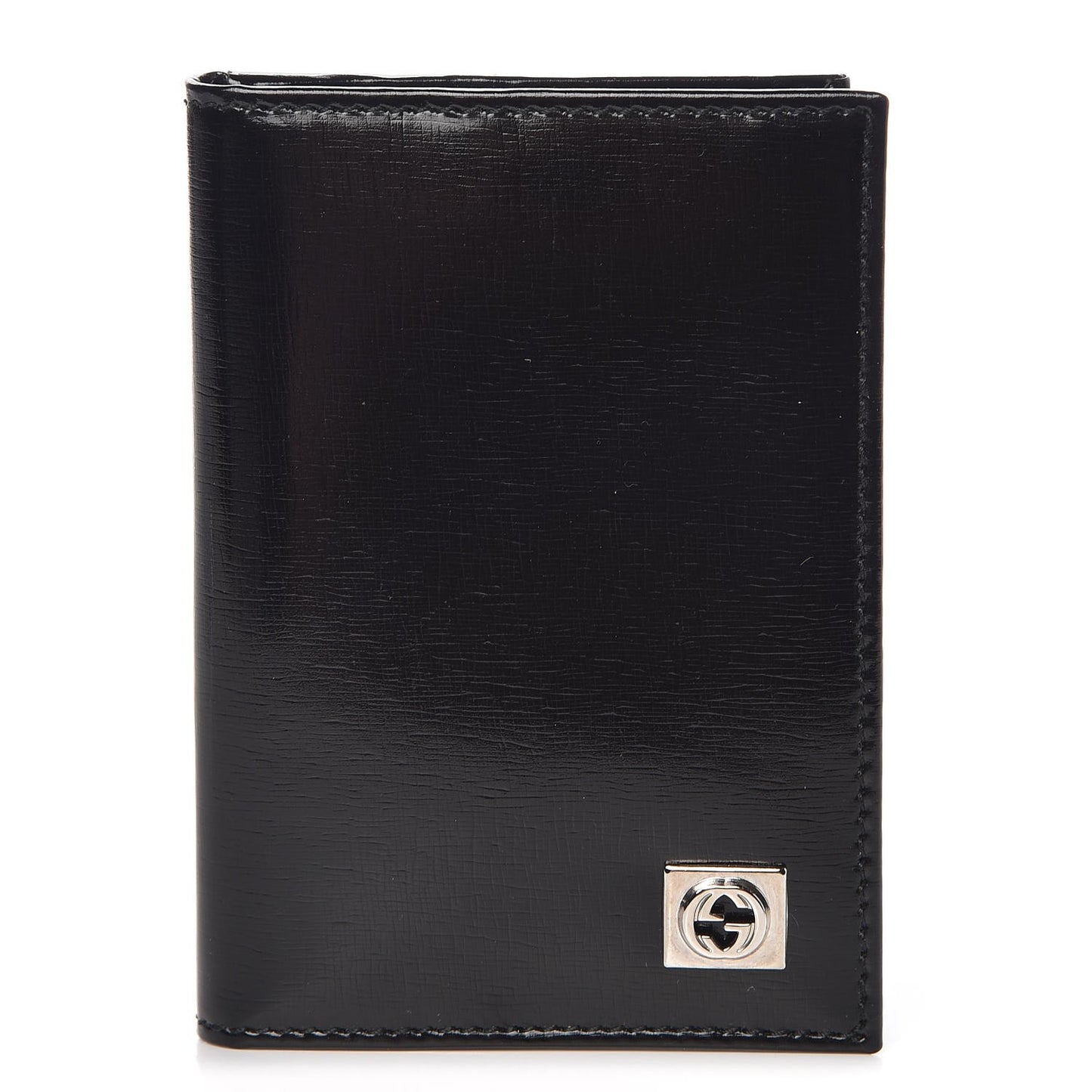 Textured Calfskin Betty Card Case Black