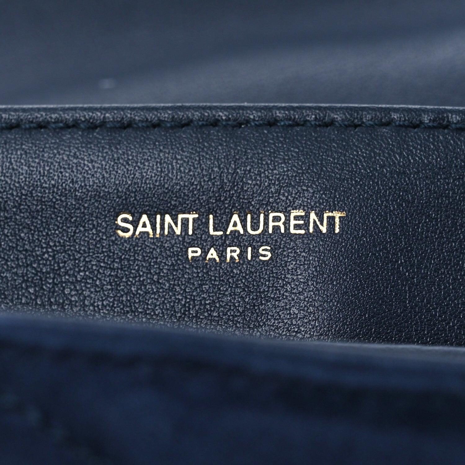 Saint Laurent Suede Y Quilted Monogram Toy Loulou Crossbody Bag Navy 8 of 12