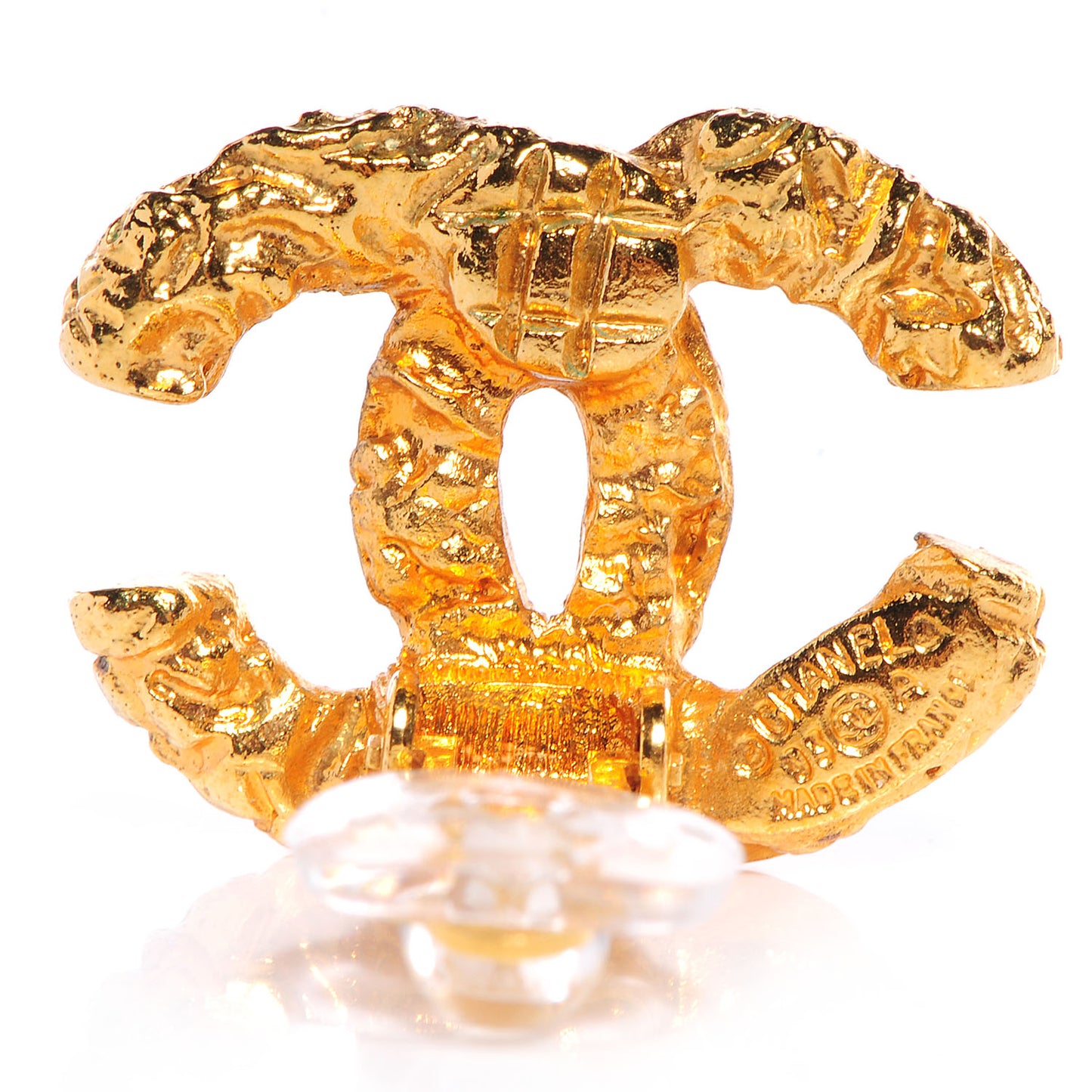 CC Clip On Earrings Gold