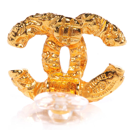 Chanel CC Clip On Earrings Gold 3 of 5