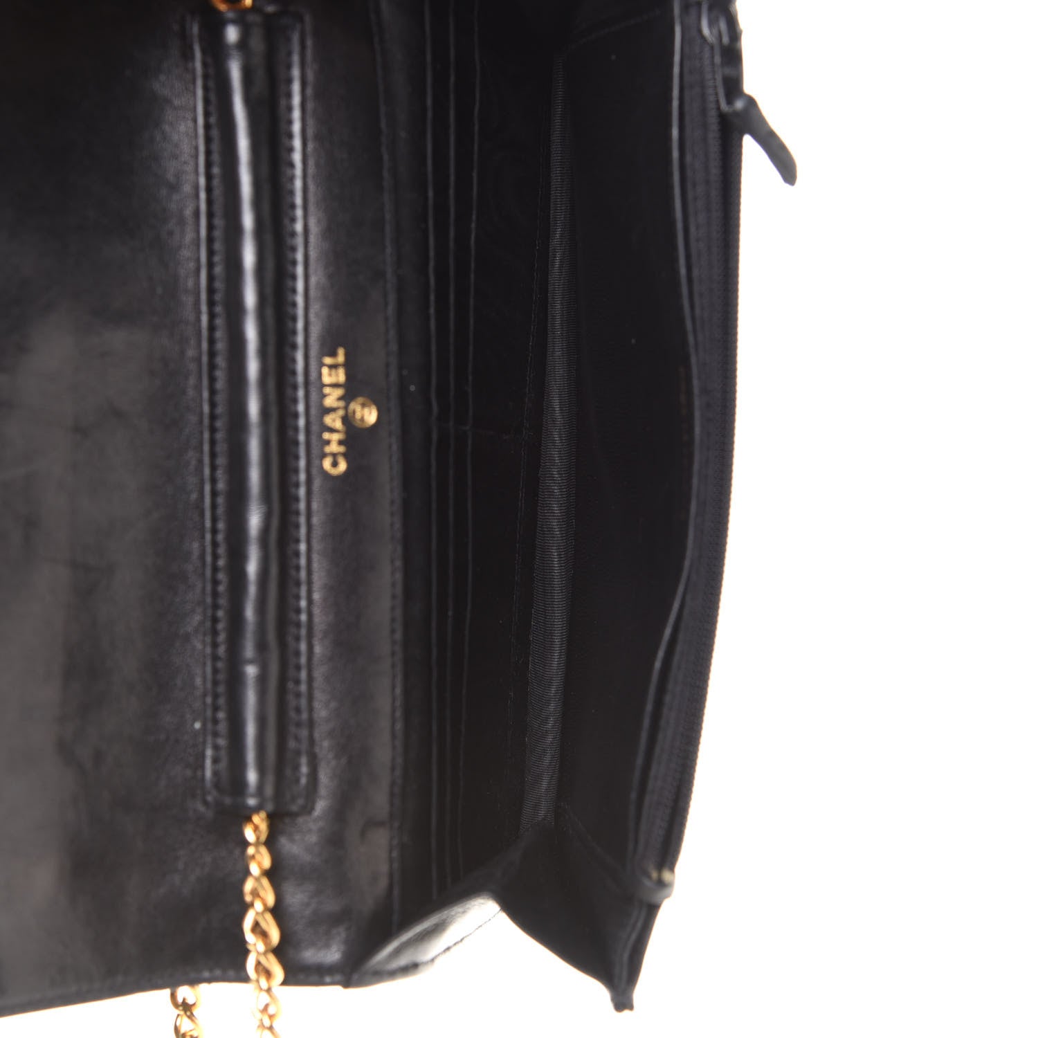 Chanel Caviar Timeless CC Wallet On Chain WOC Black 5 of 13