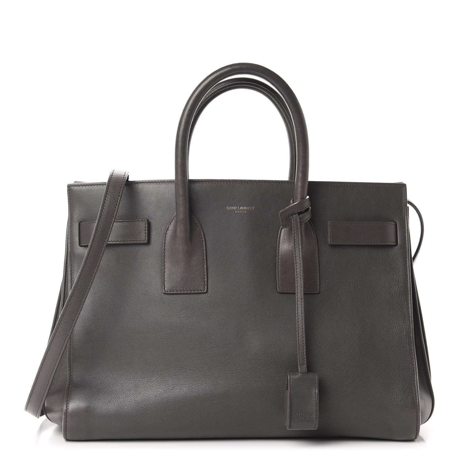 Saint Laurent Calfskin Small Sac De Jour Fog 1 of 11
