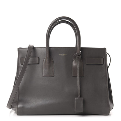 Saint Laurent Calfskin Small Sac De Jour Fog 1 of 11