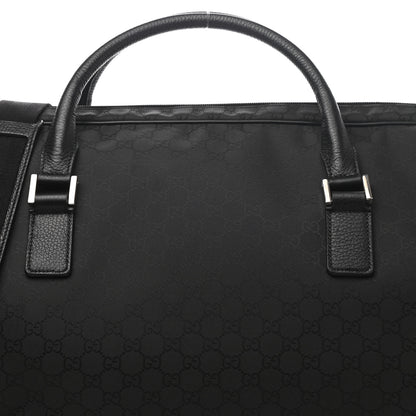Gucci Nylon Monogram Large Duffle Bag Black 7 of 9