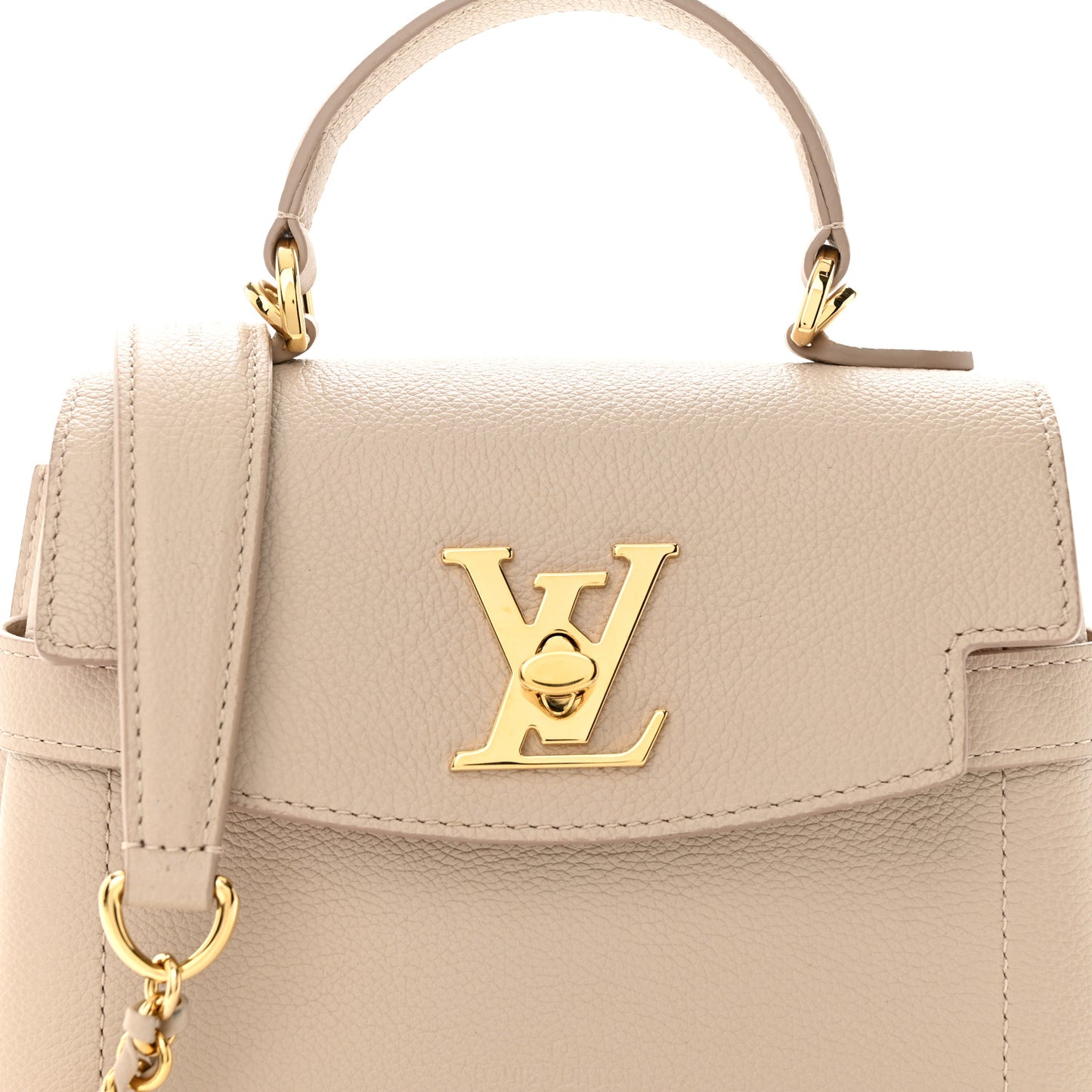 Soft Calfskin Mini Lockme Ever Greige