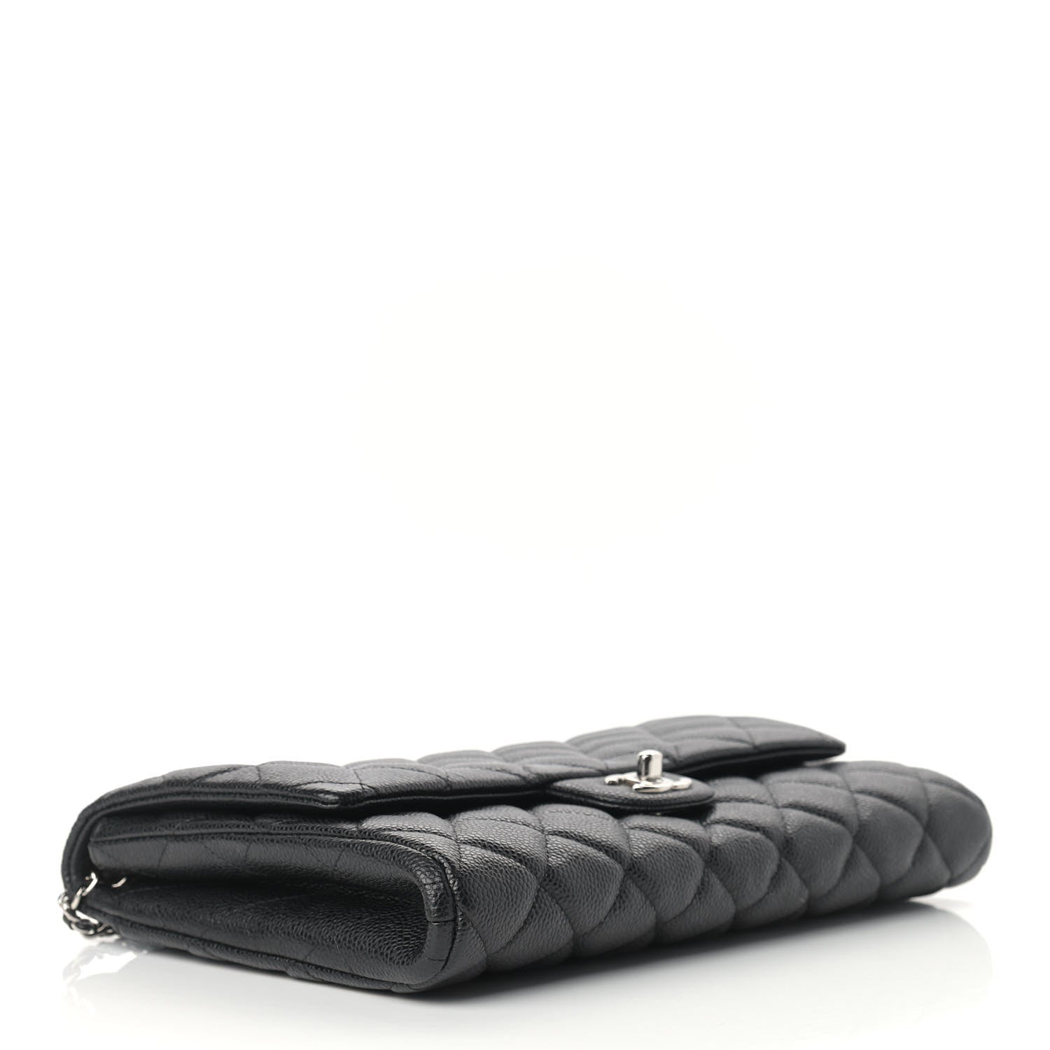 Chanel Caviar Quilted Clutch With Chain Flap Black 6 of 19