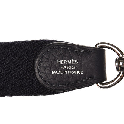 Hermes Taurillon Clemence Evelyne TPM Bleu Obscur 8 of 9