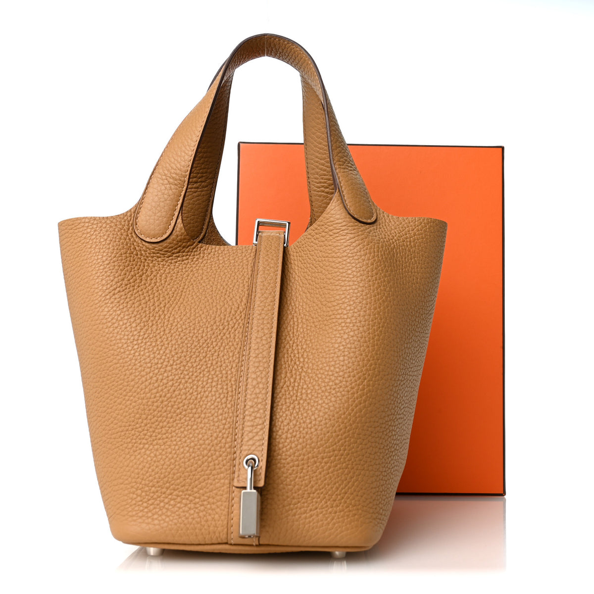 Hermes Taurillon Clemence Picotin Lock 18 PM Biscuit 10 of 10