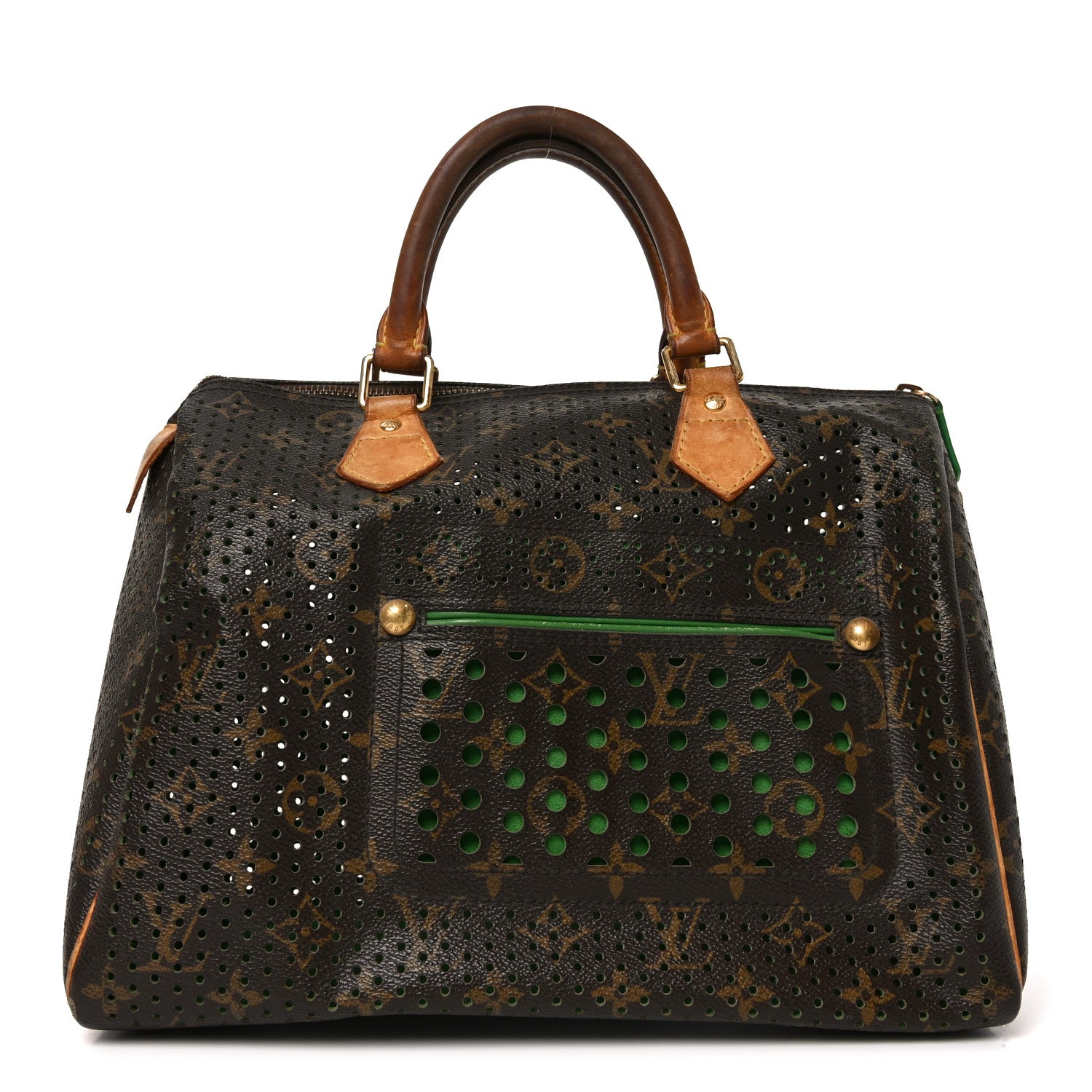 Louis Vuitton Monogram Perforated Speedy 30 Green 1 of 9