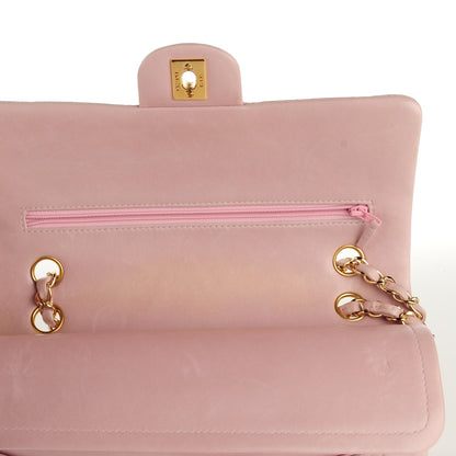 Chanel Lambskin Quilted Medium Double Medium Light Pink 9 of 9