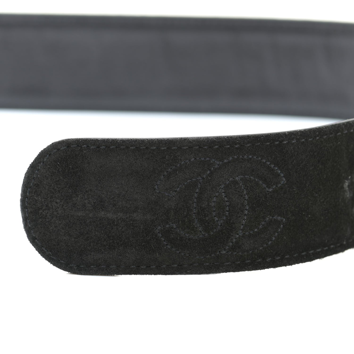 Chanel Suede CC Belt 75 30 Black 5 of 8