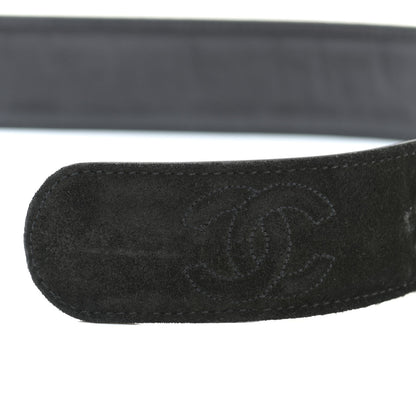 Chanel Suede CC Belt 75 30 Black 5 of 8