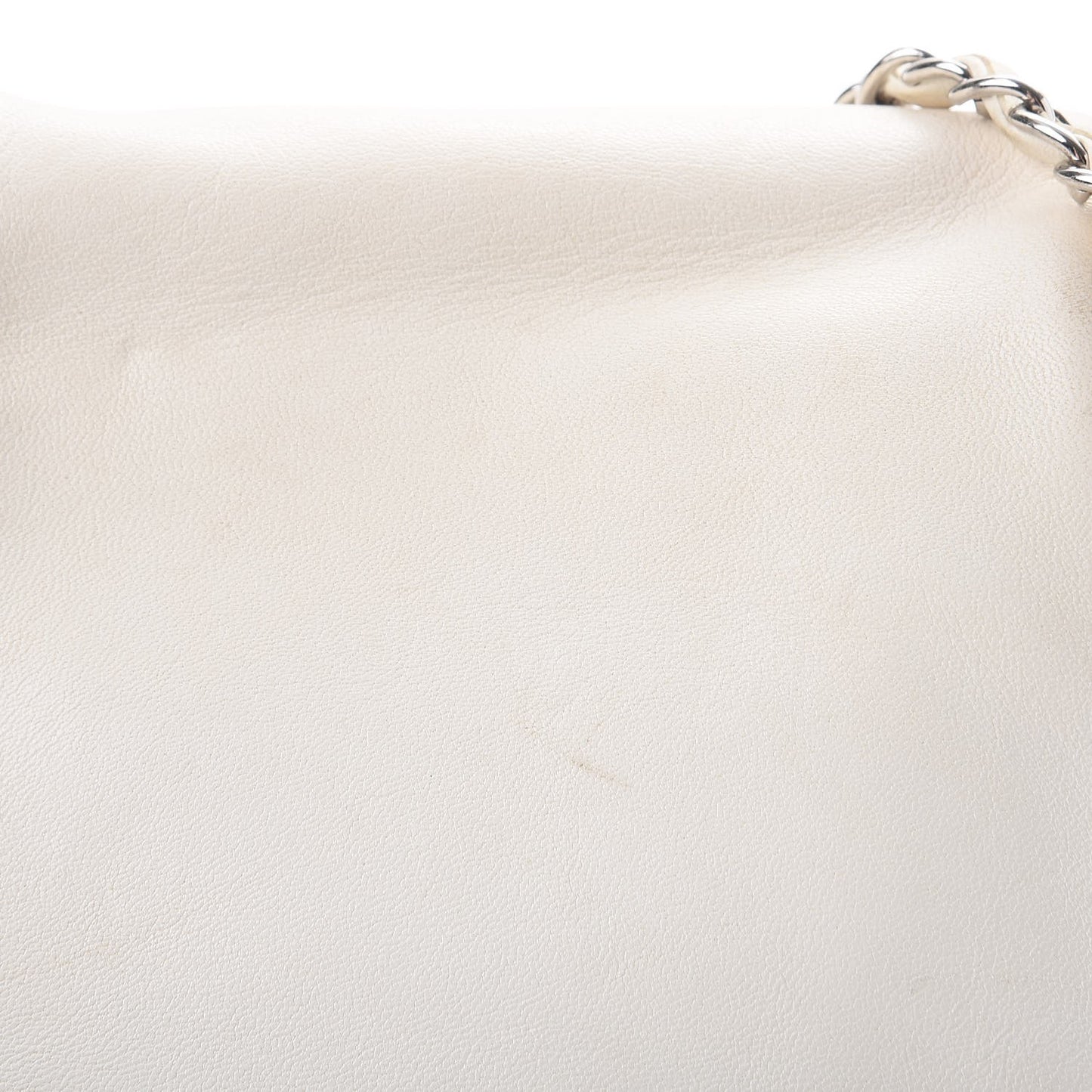 Lambskin Sensual Accordion Flap White