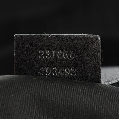 Gucci Coated Canvas Large Trademark Logo Travel Tote Black 7 of 7