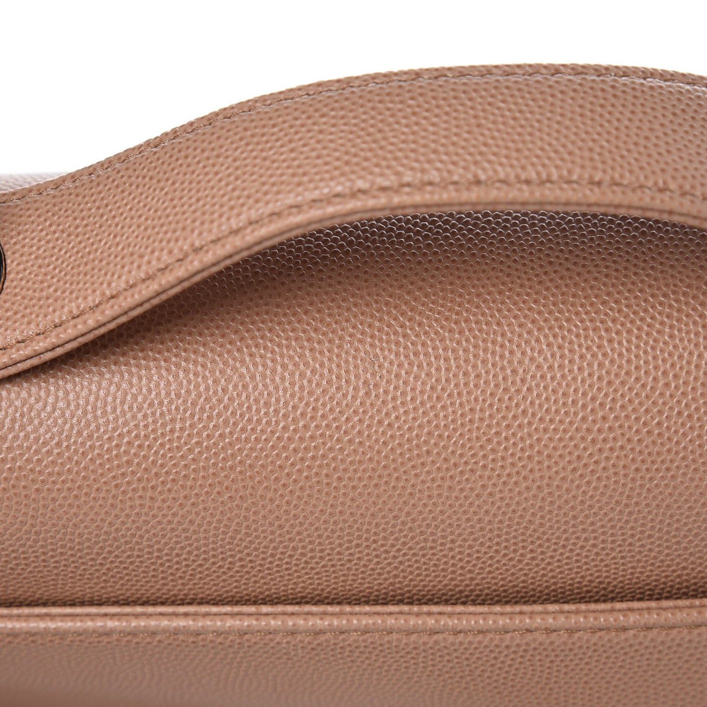 Caviar Quilted Medium Business Affinity Flap Camel