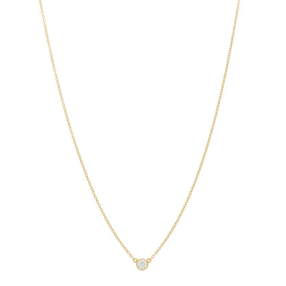 Tiffany 18K Yellow Gold Diamond .14ct Elsa Peretti Diamonds by the Yard Pendant Necklace 1 of 5
