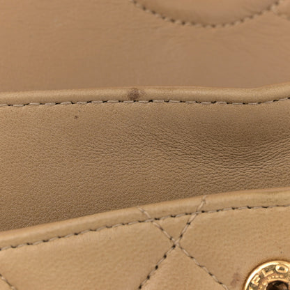 Chanel Lambskin Quilted Small Double Flap Beige 12 of 15