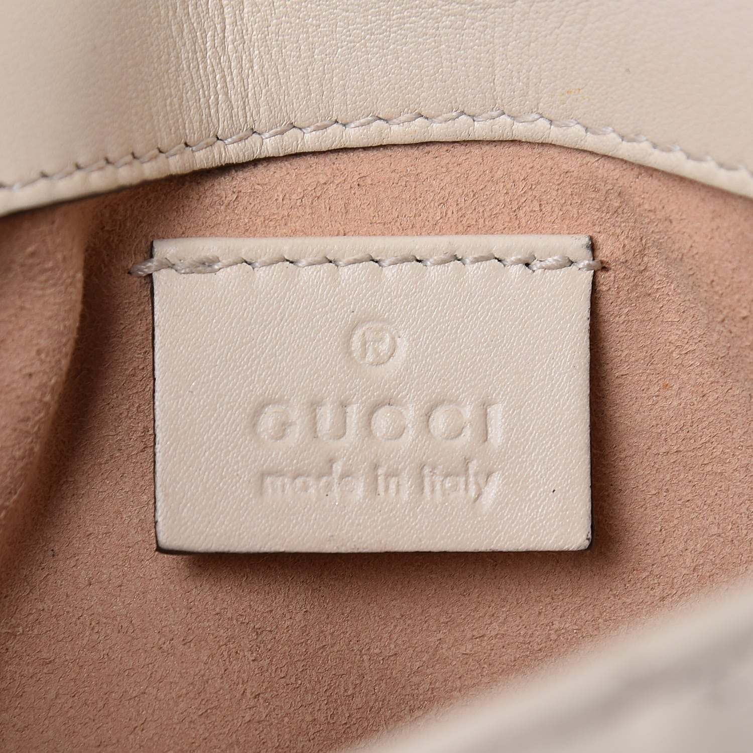 Gucci Calfskin Matelasse Super Mini GG Marmont Shoulder Bag White 6 of 11