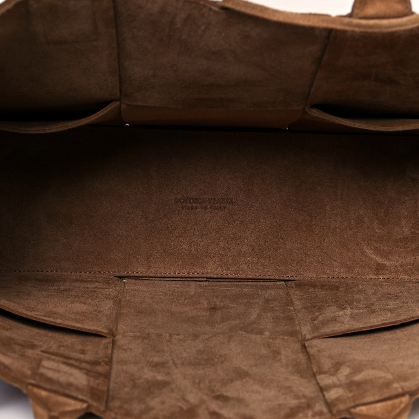 Suede Maxi Intrecciato Small Arco Tote