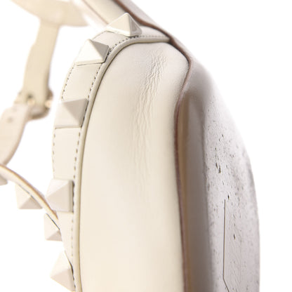 Valentino Garavani Calfskin Lacquered Monochrome Rockstud Ankle Strap 65mm Pumps 38.5 Ivory 12 of 13
