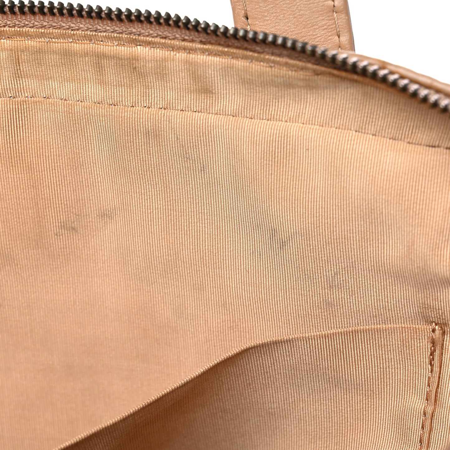 Calfskin Wild Stitch Vertical Top Handle Bag Beige