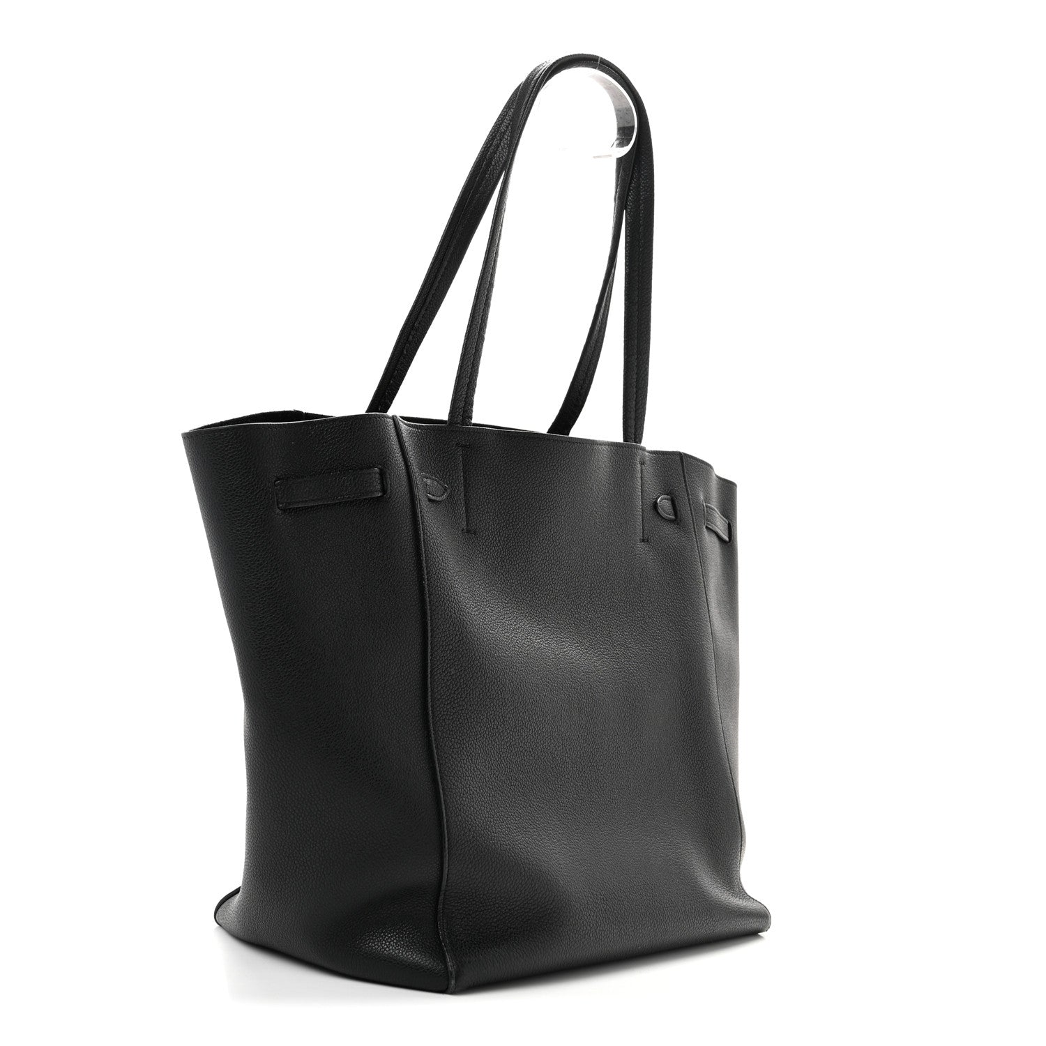 Celine Soft Grained Calfskin Small Belt Cabas Phantom Black 3 of 15