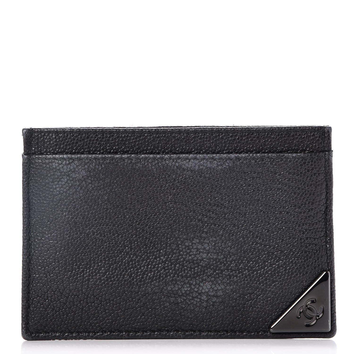 Chanel Goatskin CC Card Holder Black 1 of 9